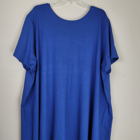 J Jill Wearever Collection Short Sleeve Scoop Neck Swing Dress - Picture 4 of 10